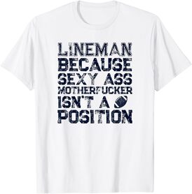 Football Lineman Shirts For Men Funny Offensive Line T-Shirt
