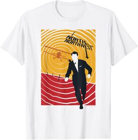 WB100 North by Northwest Vintage Retro Radar Movie Poster T-Shirt